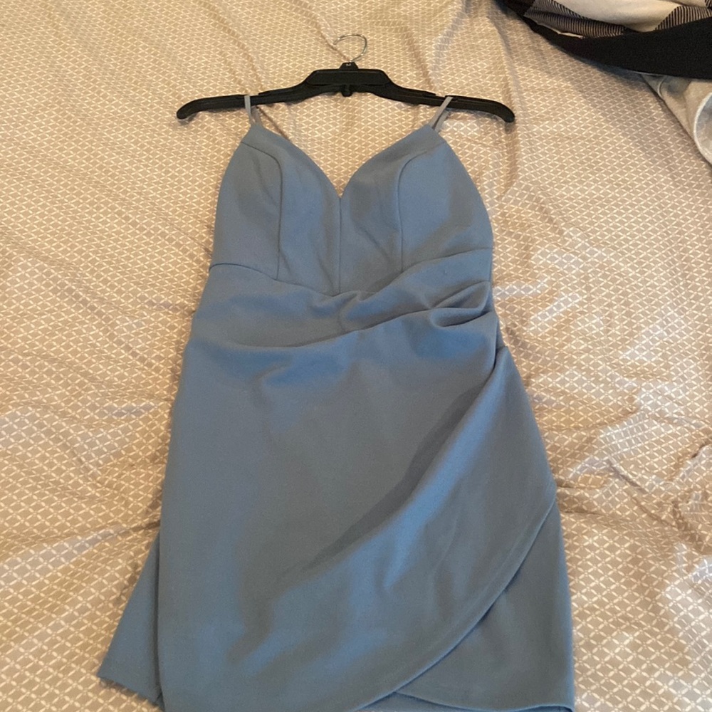 Blue bodycon dress